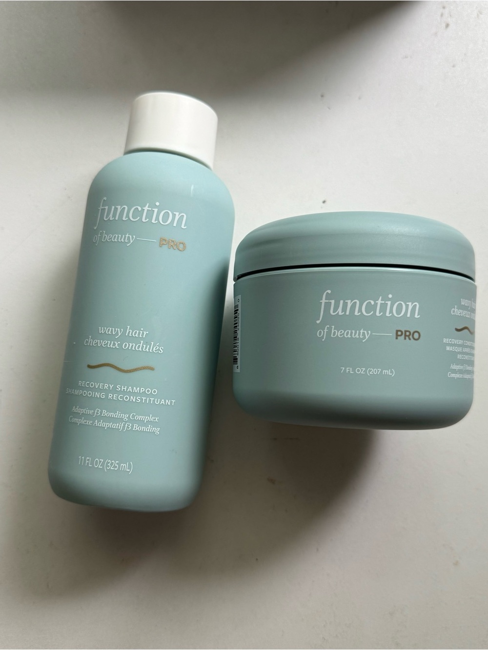 Function of Beauty PRO wavy hair Recovery Shampoo & conditioner Mask Duo